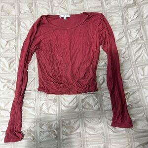 Cropped Long Sleeve Top